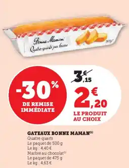 Hyper U Gateaux bonne maman offre