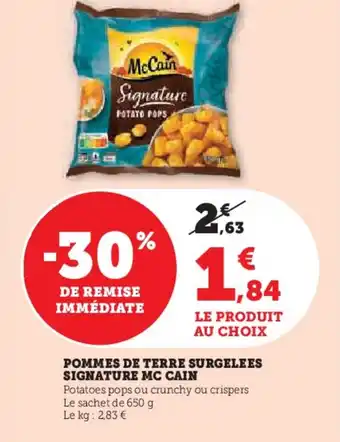 Hyper U Pommes de terre surgelees signature mc cain offre