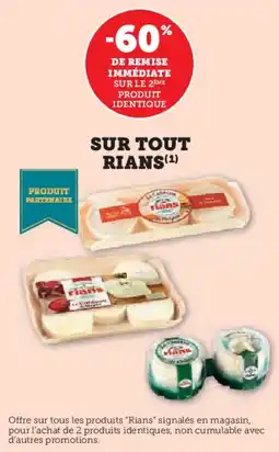 Hyper U Sur tout rians offre