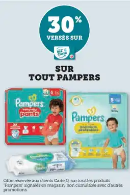 Hyper U Sur tout pampers offre