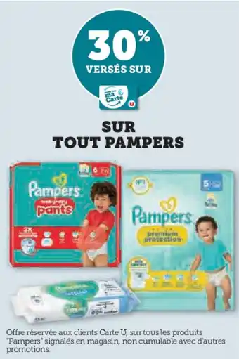Hyper U Sur tout pampers offre