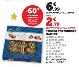 Hyper U Chocolats fourres hamlet offre