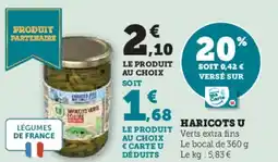 Hyper U Haricots u offre