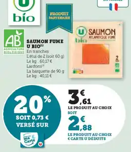 Hyper U Saumon fume u bio offre