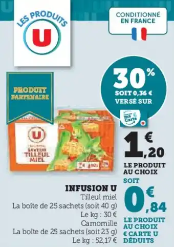 Hyper U Infusion u offre