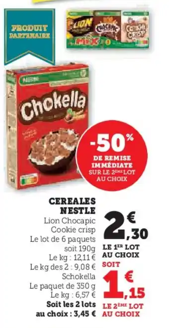 Hyper U Cereales nestle offre