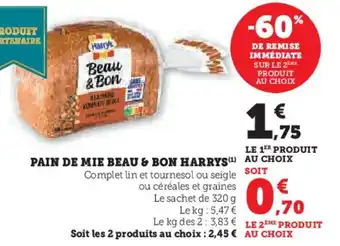 Hyper U Pain de mie beau & bon harrys offre