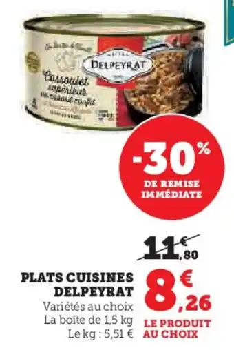 Hyper U Plats cuisines delpeyrat offre