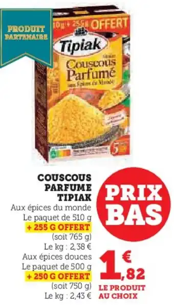 Hyper U Couscous parfume tipiak offre