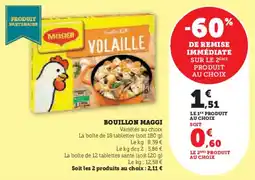 Hyper U Bouillon maggi offre