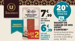 Hyper U Magret de canard du sud quest u saveurs offre