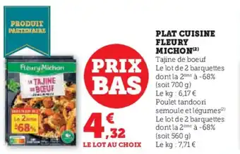 Hyper U Plat cuisine fleury michon offre