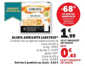Hyper U Blinis ambiants labeyrie offre