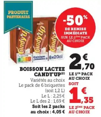 Hyper U Boisson lactee candy'up offre