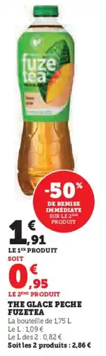 Hyper U The glace peche fuzetea offre