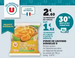 Hyper U Puree de legumes surgelee u offre