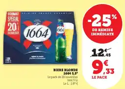 Hyper U Biere blonde 1664 5,5° offre