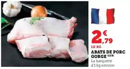 Hyper U Abats de porc gorge offre