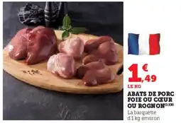 Hyper U Abats de porc foie ou cœur ou rognon offre