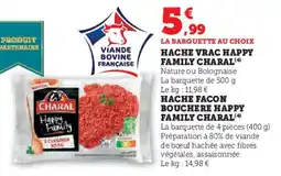 Hyper U Hache vrac happy family charal offre