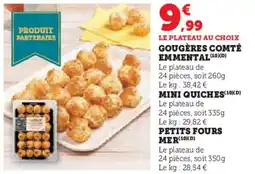 Hyper U Gougères comté emmental offre