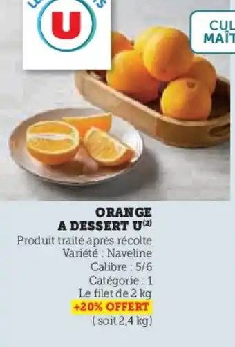 Hyper U Orange a dessert u offre