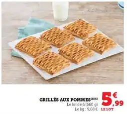 Hyper U Grillés aux pommes offre