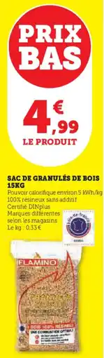 Hyper U Sac de granulés de bois offre