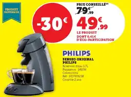 Hyper U Senseo original philips offre
