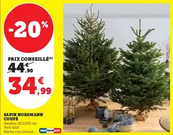 Hyper U Sapin nordmann coupé offre