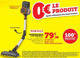 Hyper U Aspirateur balai flex marantz offre