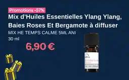 Stanhome Mix d'huiles essentielles ylang ylang baies roses et bergamote à diffuser offre