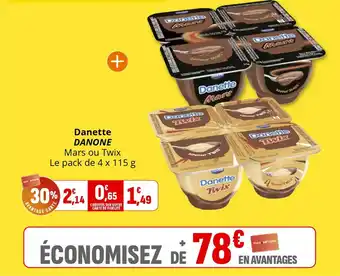 Coccimarket Danette mars danone offre