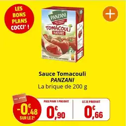 Coccimarket Sauce tomacouli panzani offre