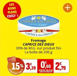Coccimarket Fromage caprice des dieux offre