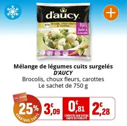 Coccimarket Mélange de légumes cuits surgelés d'aucy offre