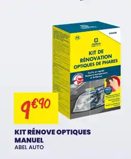 Carter-Cash ABEL AUTO Kit rénove optiques manuel offre