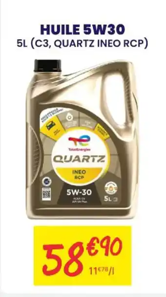 Carter-Cash Huile 5w30 offre