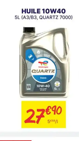 Carter-Cash Huile 10w40 offre