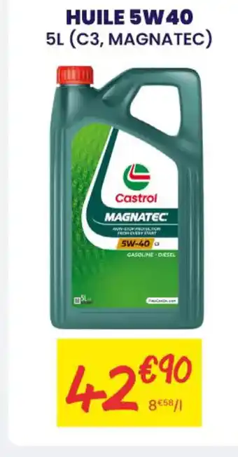 Carter-Cash CASTROL Huile 5w40 offre