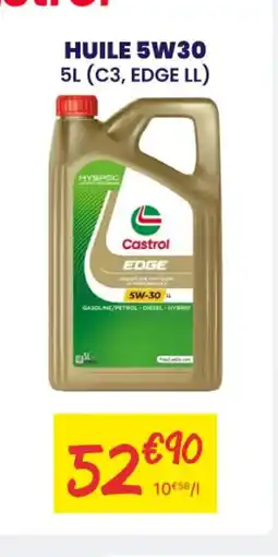 Carter-Cash CASTROL Huile 5w30 offre