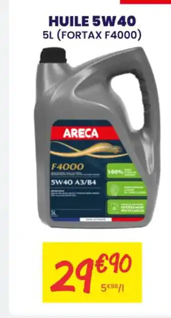 Carter-Cash ARECA Huile 5w40 offre