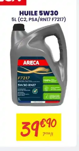 Carter-Cash ARECA Huile 5w30 offre