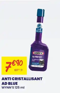 Carter-Cash WYNN'S Anti cristallisant ad blue offre