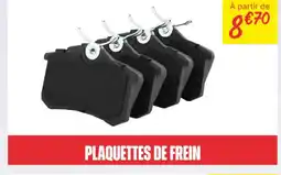 Carter-Cash Plaquettes de frein offre