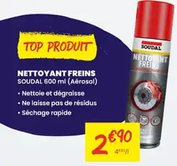 Carter-Cash SOUDAL Nettoyant freins offre