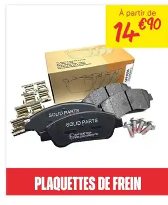 Carter-Cash Plaquettes de frein offre