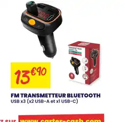 Carter-Cash Fm transmetteur bluetooth offre