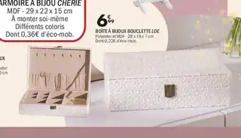 La Foir'Fouille Boîte à bijoux bouclette loe offre