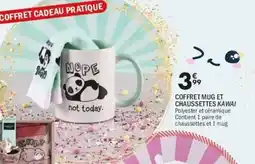 La Foir'Fouille Coffret mug et chaussettes kawai offre